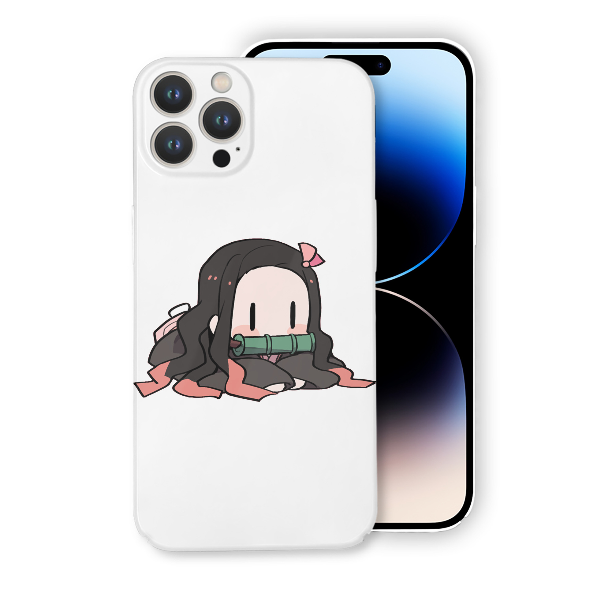 （画像用） 鬼滅の刃（きめつのやいば）竈門 禰󠄀豆子／かまど ねずこ Kamado Nezuko 【iPhone 14シリーズ対応】ハードケース